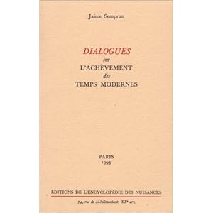 Dialogues sur l'achèvement des temps modernes Livre en Ligne - Telecharger Ebook