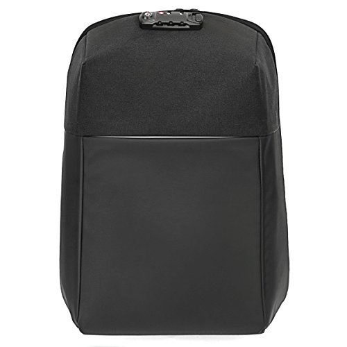 Naturalife Mochila antirrobo para ordenadores port&aacute;tiles con cremallera oculta, candado, puerto de carga USB, gran capacidad de carga e impermeable para la universidad, trabajo y viajes