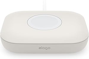 ‎ELAGO elago Magnetyczna ładowarka kompatybilna z ładowarką Apple Watch, ładowarką do Galaxy Watch 7/7 Ultra/6/5 Series, AirPods Pro 2, kompaktowa, wytrzymały silikon (kabel nie jest dołączony)