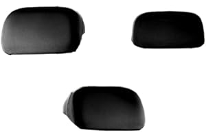 BLAUSKY 3 fundas universales para reposacabezas de coche, resistentes al polvo, lavables, elásticas, para asientos de coche, estilo trasero, 20 x 22 cm, color negro