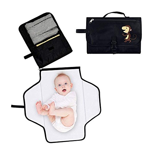 Preisvergleich Produktbild Locisne Tragbare Baby Windel Wickelauflage Waterproof Windel Clutch Bag Kit mit Lagerung für Reisen Faltbare Baby Wickel Kit halten Baby sauber und sicher(Wickelmatte)