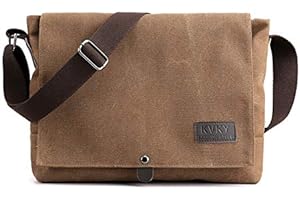 kiss me Cross Body Bag for Men, Canvas Messenger Shoulder Bags for Work School Hiking Travel