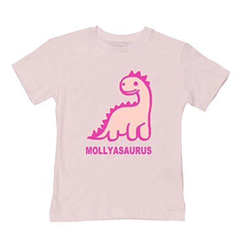 Personalised Dinosaur baby girls and toddler t-shirt- Your name asaurus