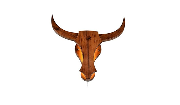 Nouveau Chinois Créateur Vrai Bois Lampe De Tête De Lit De Boeuf De Tête De  Mur De Lampe De Chambre Simple De Salle De Séjour Conduit Couloir De  Personnalité : Amazon.fr: Luminaires
