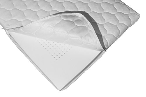 Luxus 7-Zonen Viscoschaum-Topper 90×200 cm mit Memoryschaum, Matratzenauflage mit Klimalochbohrungen und ergonomischen Liegezonen für höchsten Schlafkomfort von Betten Jumbo - 2