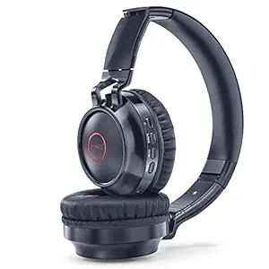 (Renewed) Zinq Technologies Erupt 4155 Super Bass Bluetooth On-Ear Headphones with Mic (Black)