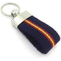 FJR-ArtPiel - Llavero bandera de España lona Ubrique - Calidad Extra - Azul Marino