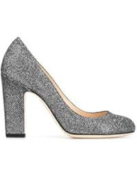 Jimmy Choo Mujer BILLIE100LAGANTHRACITE Plata Cuero Zapatos Altos