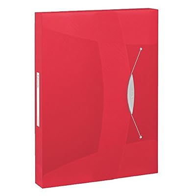 Esselte Vivida Chemise 3 Rabats Dos 40 mm avec Élastique - Rouge