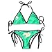 Produktbild Women's Thong Bikini Suit Swimsuit Cartoon Toothbrush Toothpaste Pattern Sexy Bikini Set 2 Piece