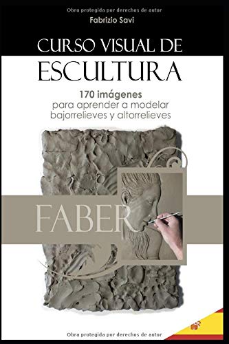 CURSO VISUAL DE ESCULTURA: 170 imágenes para aprender a modelar bajorrelieves y altorrelieves.