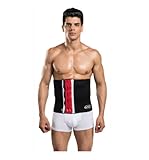 [BLACK] Classical Four Zippers Adjustable Waist Support Belt Sport Waist Belt
