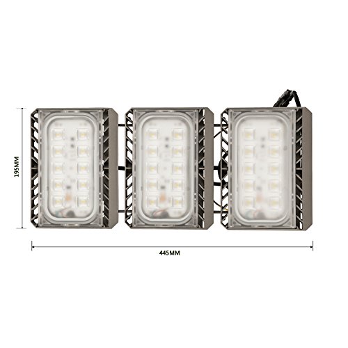 GOSUN® Super Hell 150W LED Fluter Außenstrahler 13500Lumen 230V IP65 CREE SMD5050 Warmweiß, 36 Monate Garantie - 2