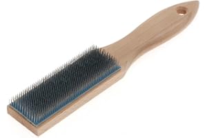 GEDORE Cepillo para limas, Para limas y escofinas, Cerdas de 10 mm, Con empuñadura de madera, Cepillo de alambre, Longitud 250 mm, 645
