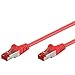 Produktbild Wentronic 95517 Cat6 Netzwerkkabel S/FTP (2x RJ45 Stecker, PIMF doppelt geschirmt) rot