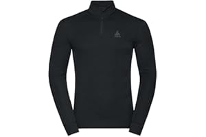 Odlo Uomo Maglia Funzionale a Maniche Lunghe con Zip Active Warm Eco