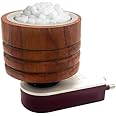 Wooden Kapoor Dani Multipurpose Direct Plug in Mini Magic Wooden Electric Incense Burner Kapoor Dani Camphor Burner Essential Oil Diffuser & Aroma Diffuser - Made of Wood
