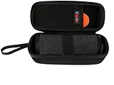 Khanka EVA Hard Case Voyage Sac de transport pour JBL flip 1/2/3 Flip 4 Portable sans fil Bluetooth Speaker (Noir)