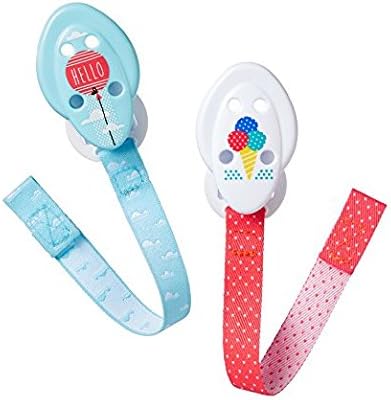 Closer to Nature Soother Holders 2pack 0m+ (balloons)