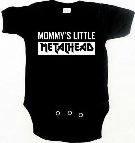 Metal baby onesie mommy's little metalhead-0-3m/56