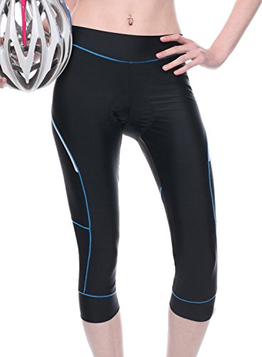 4Ucycling Frauen Fahrrad Hosen Damen Radsport Hose 3D-Gepolstert Radhose ¾ Radfahren Tights - 5