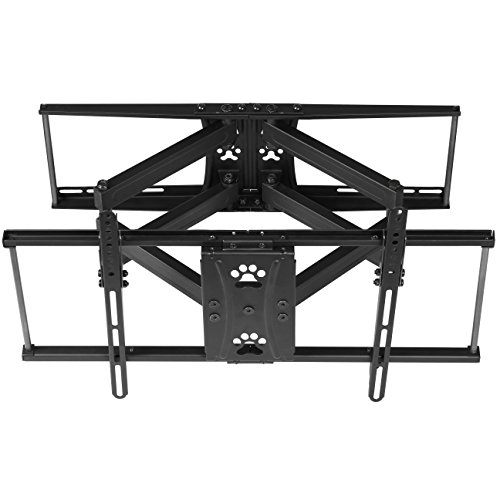 Cheetah Mounts APDAM2B TV Wandhalterung Schwenkbar für 32 – 65 Zoll LCD, LED, TV. Max. VESA 600 und Max kg 74. Ein 3 Meter Hochgeschwindigkeits HDMI Kabel mit Ethernet und Strapazierfähigem Gewebemantel und 15 cm Magnetische 3 Achsen Wasserwaage - 5