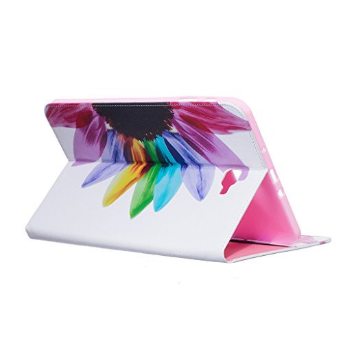 Samsung Galaxy TAB A 10.1 Hülle, COLJOY Samsung Galaxy TAB A 10.1 SM-T580 T585 – Kunstledertasche PU Schutzhülle Tasche Leder Brieftasche Hülle Case Cover mit praktischer Ständerfunktion und Auto Sleep / Wake Up Funktion, BF52 - 3
