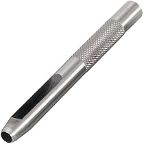 Poinçon Creux Rond 6mm Pour Cuir, Caoutchouc, Papier - En Acier Au Carbone Pour Perceuse électrique - Longueur 74mm - 4