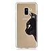 Produktbild Samsung Galaxy A8 2018 Hülle,Samsung Galaxy A8 2018 Schutzhülle Silikon Case,Roreikes Sehr Transparent Ultra Slim TPU Cover Tasche Drucken Blume Case Etui Cartoon Malerei Durchsichtige Rückschale und Stoßdämpfend Schutz Schale Bumper HandyHülle Tasche Cover für Samsung Galaxy A8 2018