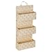 Produktbild Regal Korb 3 Ebenen zum Aufhängen – H. 75 cm – Beige