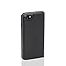 Produktbild KD Essentials Apple iPhone 7 Schutzhülle, iPhone 7 Flip Case aus echtem Leder in Schwarz, Hochwertig im Design mit perfektem Schutz, Slim mit Kartenfach