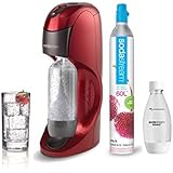 Sodastream DYNAMORPLUS Dynamo Machine à Soda avec Bouteille Petit Modèle Fuse Pet Plastique Rouge 22 x 15 x 42 cm