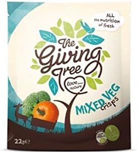 (6 PACK) - Giving Tree Vacuum Fried Mixed Veggies Crisps| 22 g |6 PACK - SUPER SAVER - SAVE MONEY
