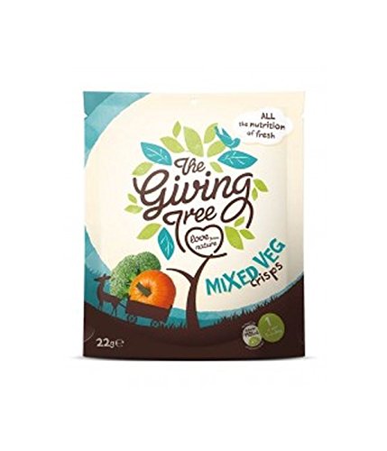 (6 PACK) - Giving Tree Vacuum Fried Mixed Veggies Crisps| 22 g |6 PACK - SUPER SAVER - SAVE MONEY