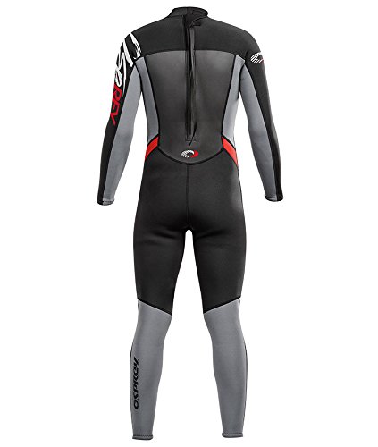 Osprey Origin Herren-Winterneoprenanzug, Schwarz/Rot, 5/4 mm - 3