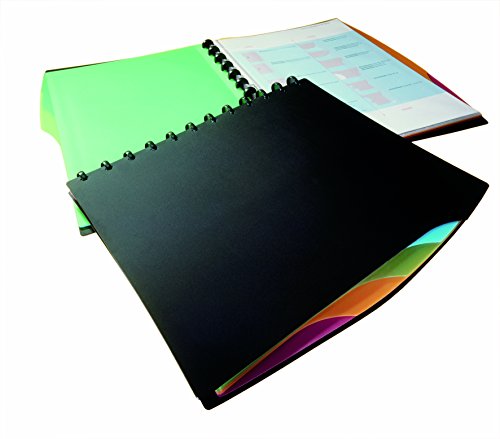 Durable Duralook Style - Funda para documentos DIN A4 con 20 fundas  color negro