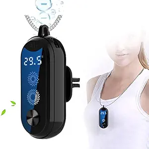 Wearable Air Purifier Personal Air Necklace Mini Air Purifier Generate Negative Ion Around You Hanging in Vehicle Tourism Running Cycling Travel