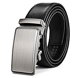 Rabatt mit hochwertigen Zinklegierungen, haltbar und korrosionsbeständig, und die Oberfläche der Schnalle hat einen gebürsteten Effekt: Der Gürtelkörper besteht aus Leder, die Oberfläche ist weich und zart, fest und verschleißfest Lederbeschaffenheit, Spitzenanfertigung