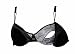 Mammae Black Balance Underwired/Padded Nursing Bra for Discreet Breastfeeding (34D)