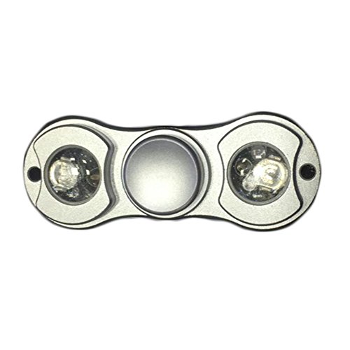 St.Mandyur LED Fidget Spinner Toy Relieve Stress and Anxiety High Speed EDC Focus Toy for Killing Time (Silver) St.Mandyur LED Fidget Spinner Toy Relieve Stress and Anxiety High Speed EDC Focus Toy for Killing Time (Silver)
