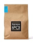 Espresso N°01 von Coffee858 - Handgerösteter Premium Kaffee - Fair & Direkt gehandelt - Arabica-Robusta Blend - Säurearm & Bekömmlich - Traditionelle Trommelröstung - ganze Bohne (350 g)