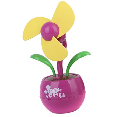 Mini USB Fan Blume Desktop Fan Geschenk – Rosa und Pink - 6