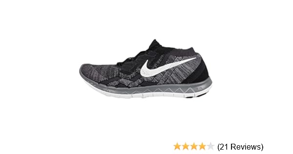 Nike Men S Free 3 0 Flyknit Running Shoes Black White Grey Black White Anthracite Drk Gry 6 Amazon Co Uk Shoes Bags