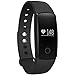 Price comparison product image Smart Bracelet, Cherry life Bluetooth 4.0 Heart Rate Monitor Fitness Activity Tracker 0.49" Screen Wristband with Touch Key Calories Burned Daily Step Walking Sleep Counter Waterproof Sport Bracelet Compartaible iPhone 8 7plus 7 6splus 6s 6plus 6 5s SE Android Samsung S8 S7 Edege Huawei P10 P11plus LG Smart Phones Tablet