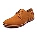Produktbild CATEDOT Oxford Schuhe für Herren Wildleder Schnürschuh Klassisch Lässig Klar Bequeme Schuhe für das Ankleiden (Color : Camel, Größe : 43 EU)