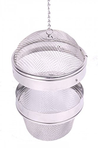 Praktische Gewürzkugel – Metall – Ø 9 cm – Teekugel – Teesieb – Gewürzfilter – Gewürzsieb - 3