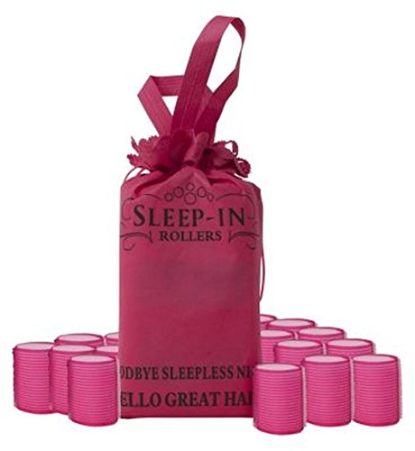 Sleep-In Rollers 20 Velcro Rollers And Bag - Pack of 2