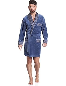 Timone Herren Velour Morgenmantel 772