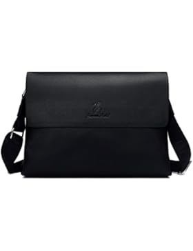 Aktentasche für Herren,TECOOL Premium PU Leder Messenger Umhängetasche 14 Zoll Laptop und Tablette Business Tasche...