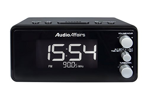 AudioAffairs Radiowecker mit PLL UKW Lautsprecher, 2 Weckzeiten mit Snooze-, Nap- und Sleep-Timer – Nur erhältlich auf Amazon.de - 3